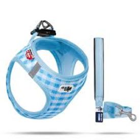 Curli Air Mesh Harness & Leash Blue 